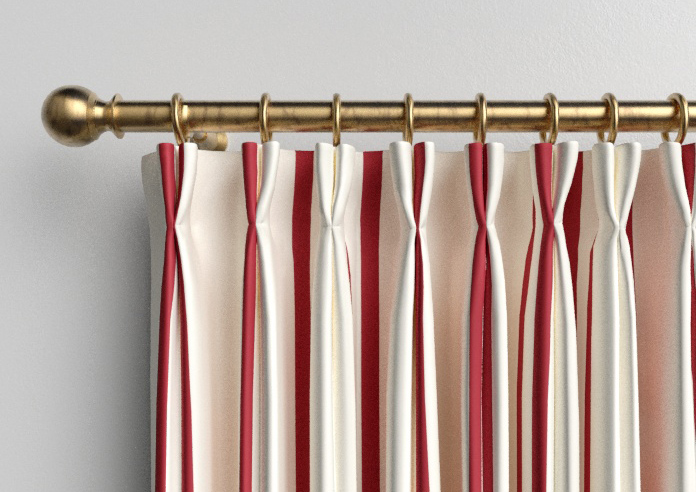 Winnies Stripe, Pillbox - Made to Measure Curtains - Image 10